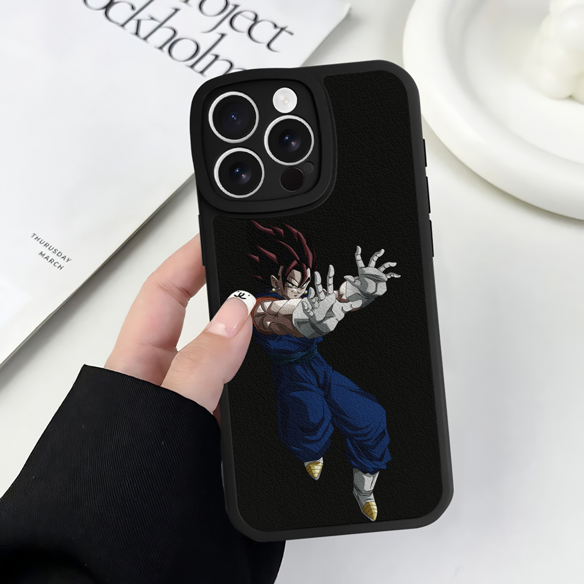 （画像用） ドラゴンボール ベジット DRAGON BALL Vegetto 【iPhone 16シリーズ対応】シリコンスマホケース（レザー調） 材質：シリコン